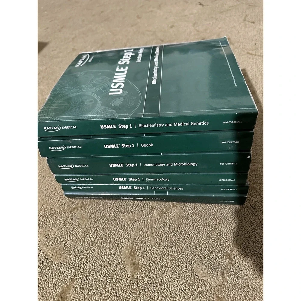USMLE‎ Step 1 Lecture Notes Vintage 2009 6 Book Set Kaplan Test Prep